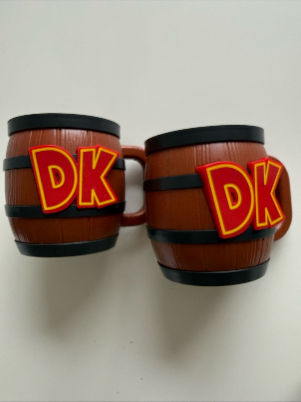 Donkey Kong Barrel Mugs with DK Logo - Brown & Red from universal epic